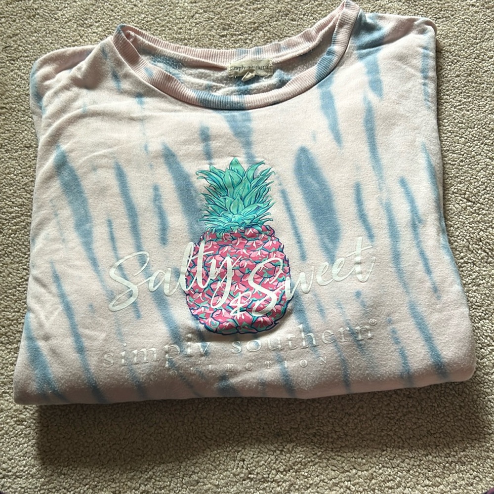 Simply southern fleece lined, long sleeve tshirt